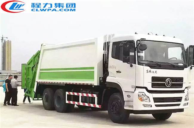 國(guó)五東風(fēng)天龍后雙橋壓縮式垃圾車(chē)