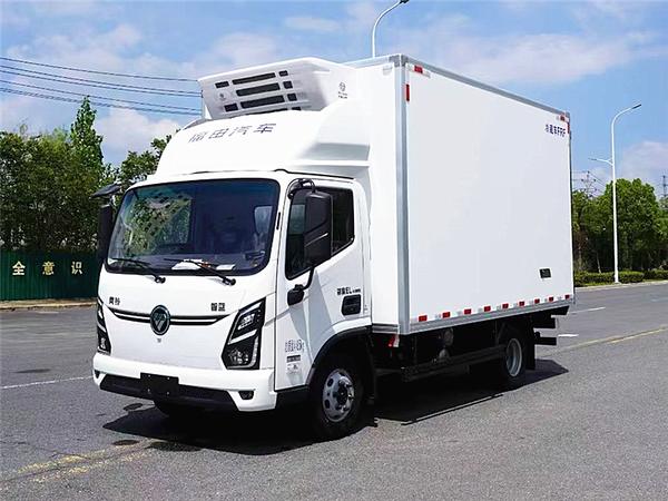福田奧鈴智藍(lán)純電冷藏車